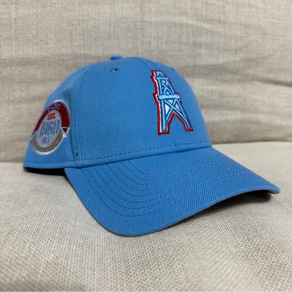 HOUSTON OILERS NFL NEW ERA 9FORTY OFFICIAL HISTORIC TEAM LOGO SNAPBACK HAT NWT - Picture 1 of 5
